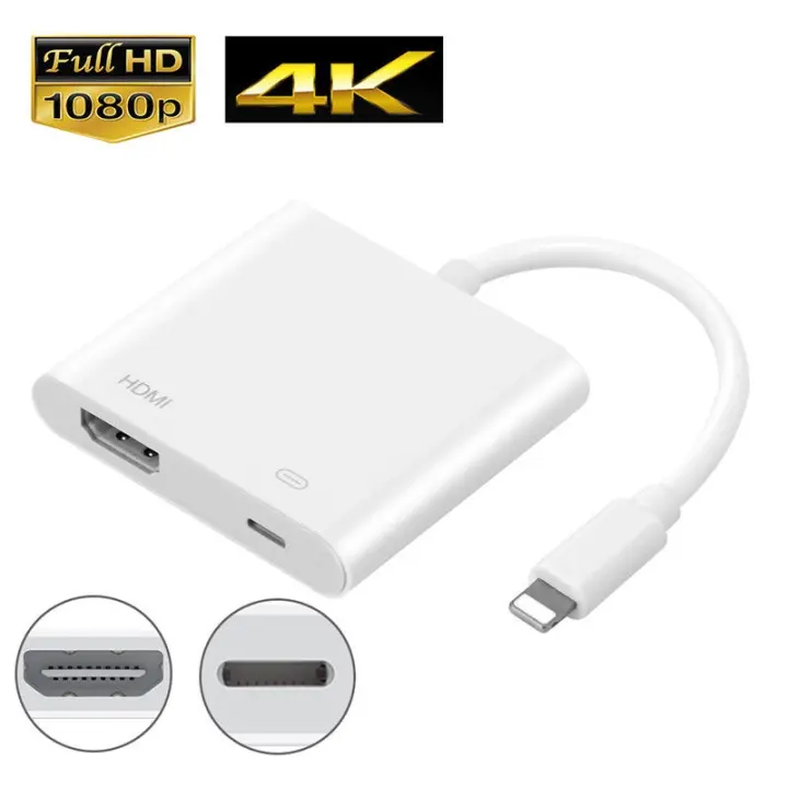 Dux Ducis Digital Av Tv Hdmi Cable Adapter With Lightning Charging Dux Ducis Digital Av Tv Hdmi Cable