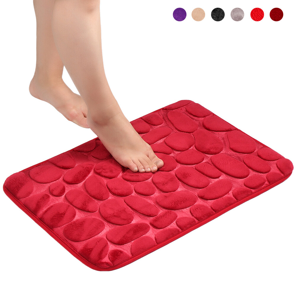 40*60cm Bath Mats Anti-slip Bathroom Carpet Washroom Kitchen Floor Pad Doormat