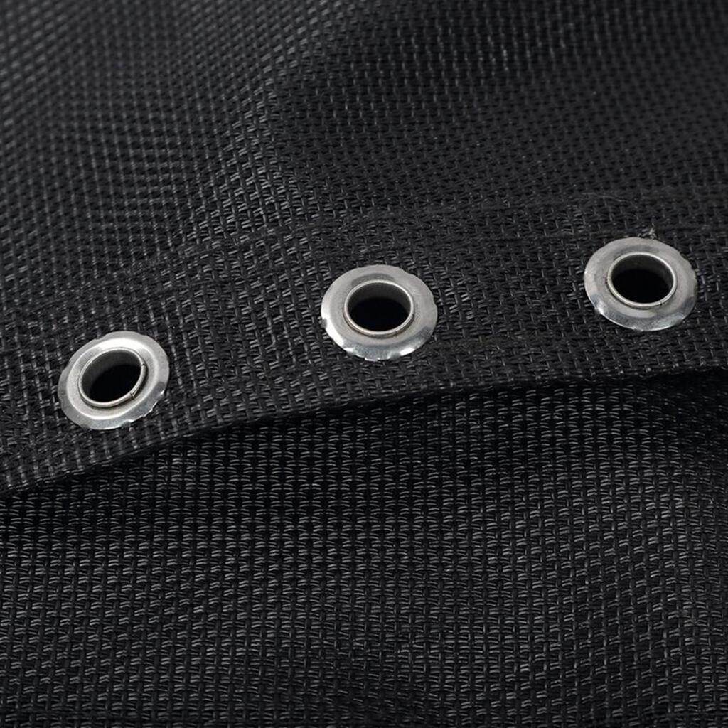 Loviver Black Tessforest Fabric Cloth Replacement for Zero Gravity Chairs Garden Patio Folding Leisure Recliners