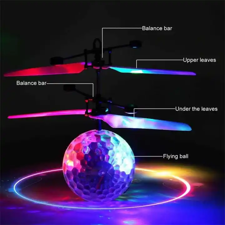 flashing light flying ball