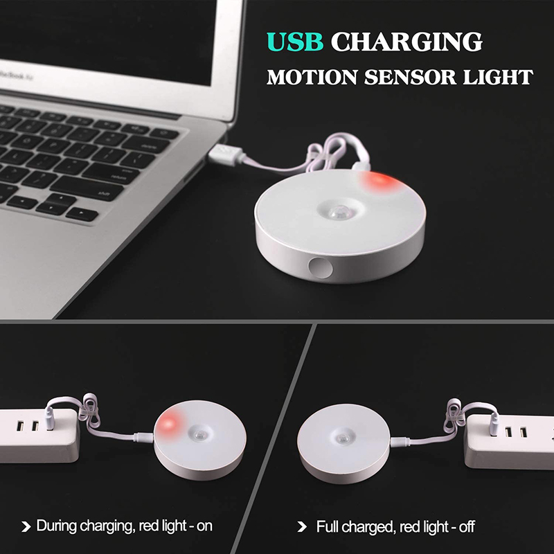 [Hàng Có Sẵn] Đèn Cảm Biến Chuyển Động KIPRUN Đèn Ngủ Cảm Biến Chuyển Động PIR 5 Đèn LED, Tự Động BẬT/TẮT Đèn Gắn Tường Sạc USB Không Dây Cho Tủ Quần Áo Cầu Thang Phòng Ngủ