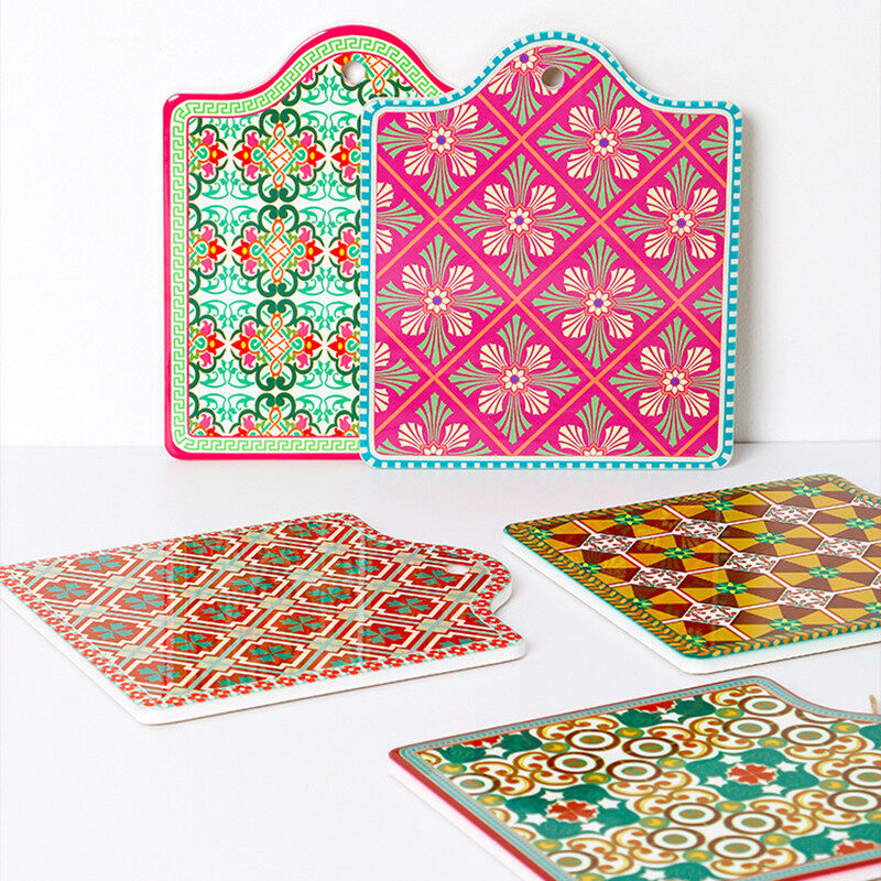 OMK Bohemian style ceramic table mat matte plate placemats & Coasters