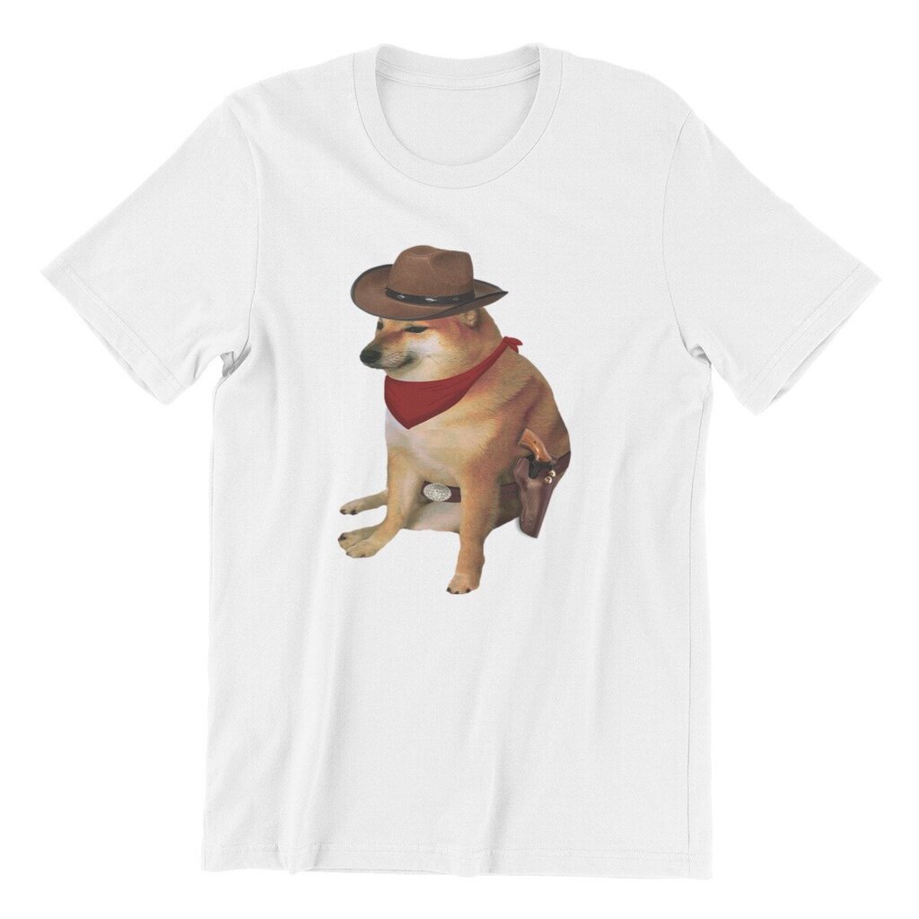 Unisex Cheems Doge Cowboy Funny Color Design Graphic High Street Men's ...