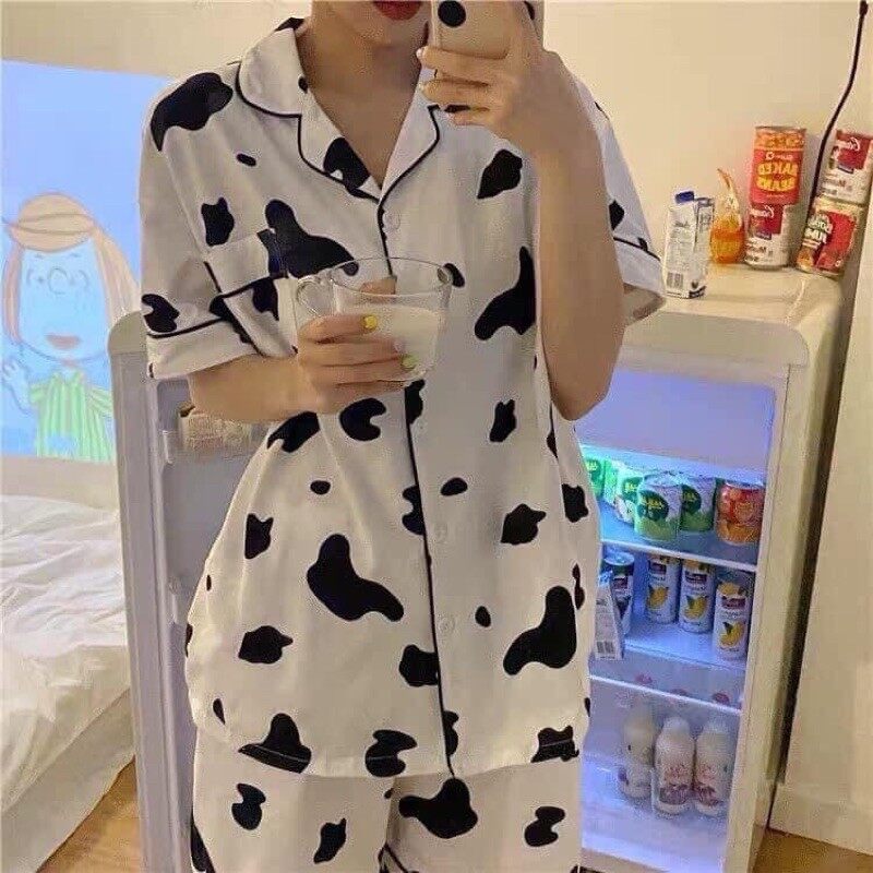 Set bộ pijama bò sữa