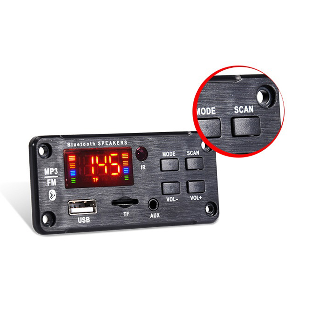 Bảng Mạch Giải Mã MP3 Bộ Khuếch Đại Mô-đun Âm Thanh Radio FM Cho Xe Hơi Tương Thích Bluetooth