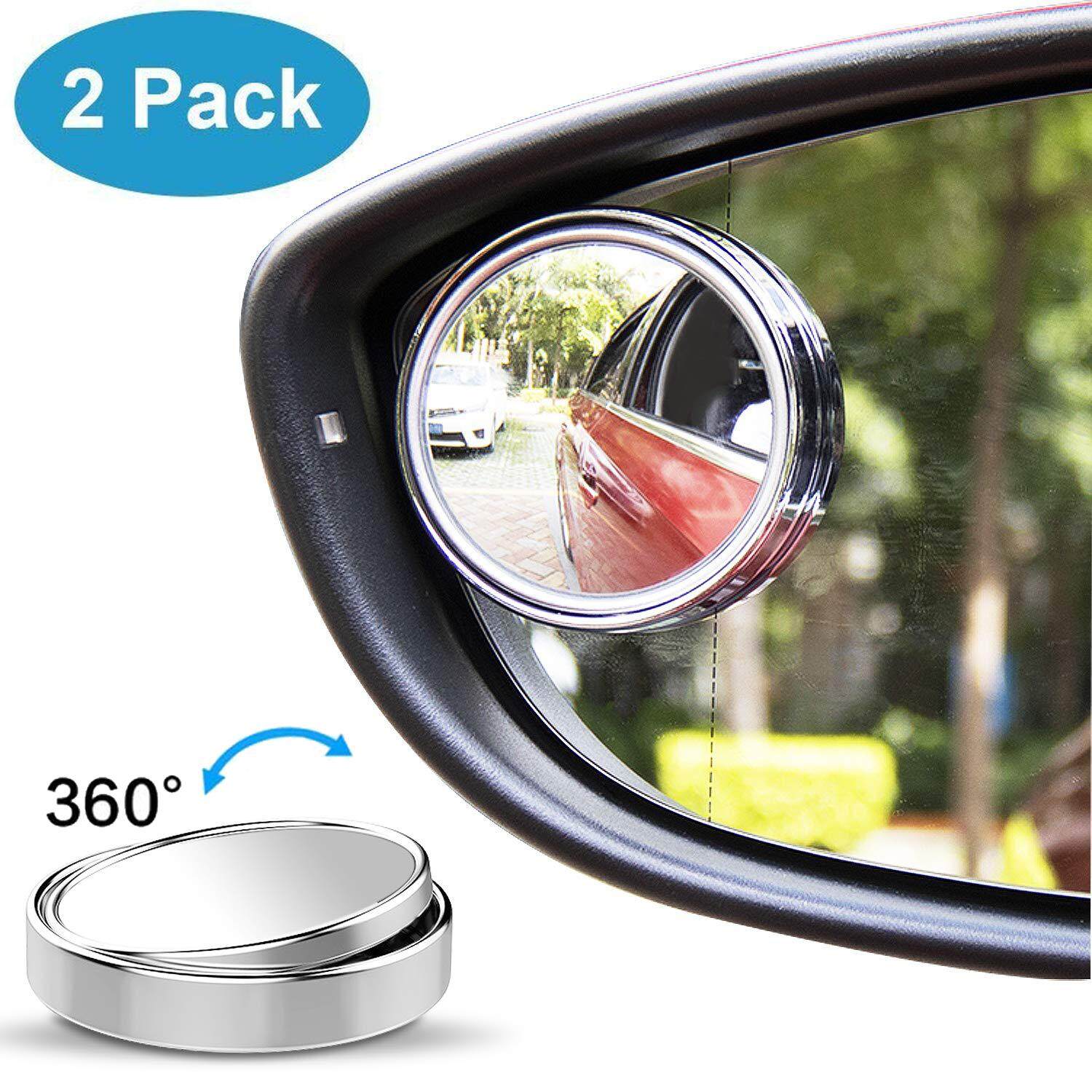 2 pcs 360° Adjustable Rearview Blind Spot Convex Mirror For All SUV Truck Cars