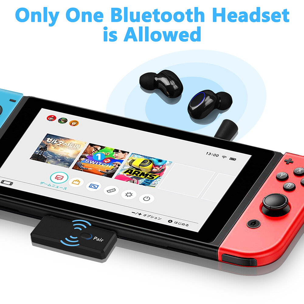 Máy phát Bluetooth vaorlo Type-C v5.0 A2DP SBC độ trễ thấp với Mic cho Nintendo Switch PS4 TV PC Bộ chuyển đổi không dây USB Type-C
