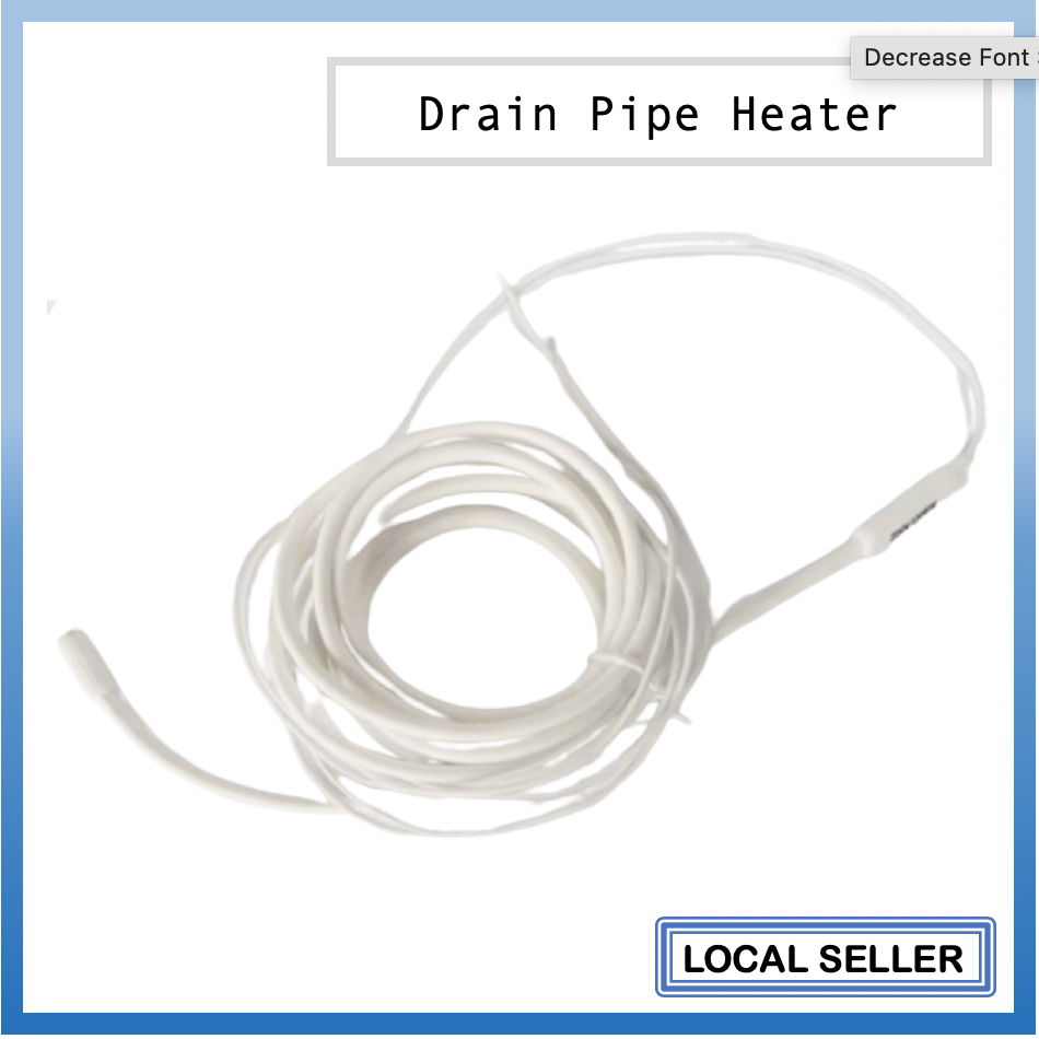 Drain Pipe Heater 220V Chiller Freezer Silicone Insulated Heater Cable 1M  1.5M 2M 3M 4M 5M | Lazada