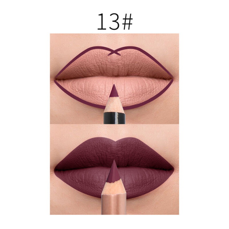 Bút Son Thỏi Lì Không Thấm Nước Mặt Sương Mù Bằng Gỗ QIBEST 15 Màu giá rẻ