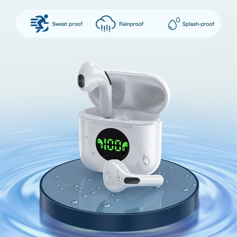 Tai Nghe Bluetooth Tai Nghe Không Dây Chân Thật TWS Mini Tai Nghe Thể Thao Pro 4 Tai Nghe Chống Nước Hiển Thị Kỹ Thuật Số