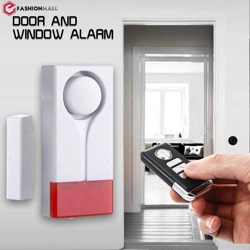 Efashionmall ABS 1 Set 108dB Keamanan Alarm Pencuri Sensor Magnet Bel Pintu Alarm Toko Sistem Keamanan Rumah Kantor Anti-Keamanan Pencurian Pencuri Switch Pintu Brankas Tahan Lama