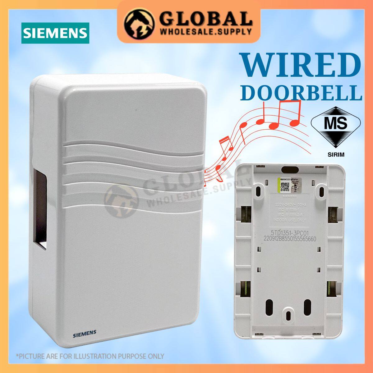 Siemens DELTA® Relfa Door Chime Mechanical Striking Ding Dong Door Bell