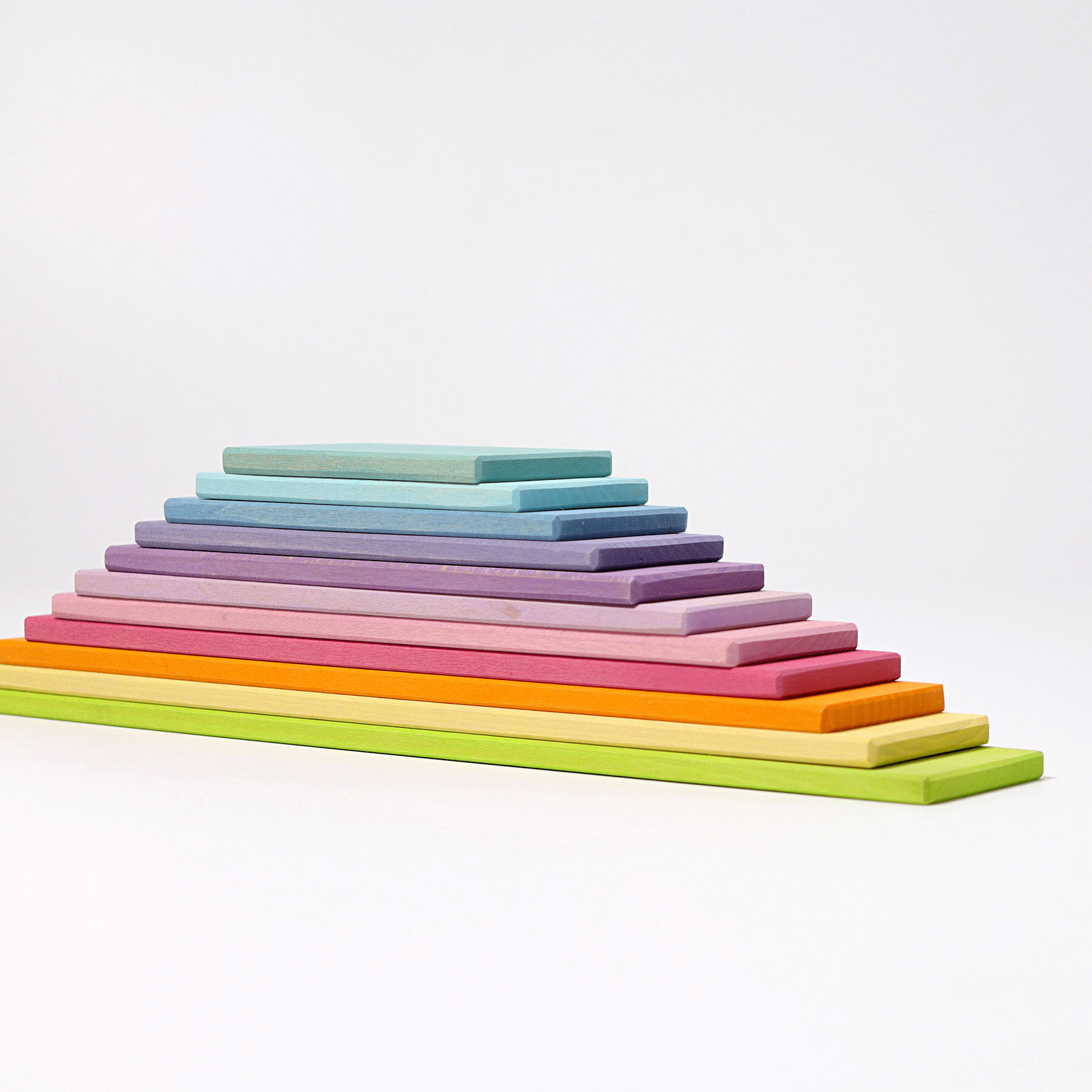 Rainbow Building Blocks Boards 11Pcs Baby Wooden Toys Montessori Balancin Games Learning Building Educational Gift