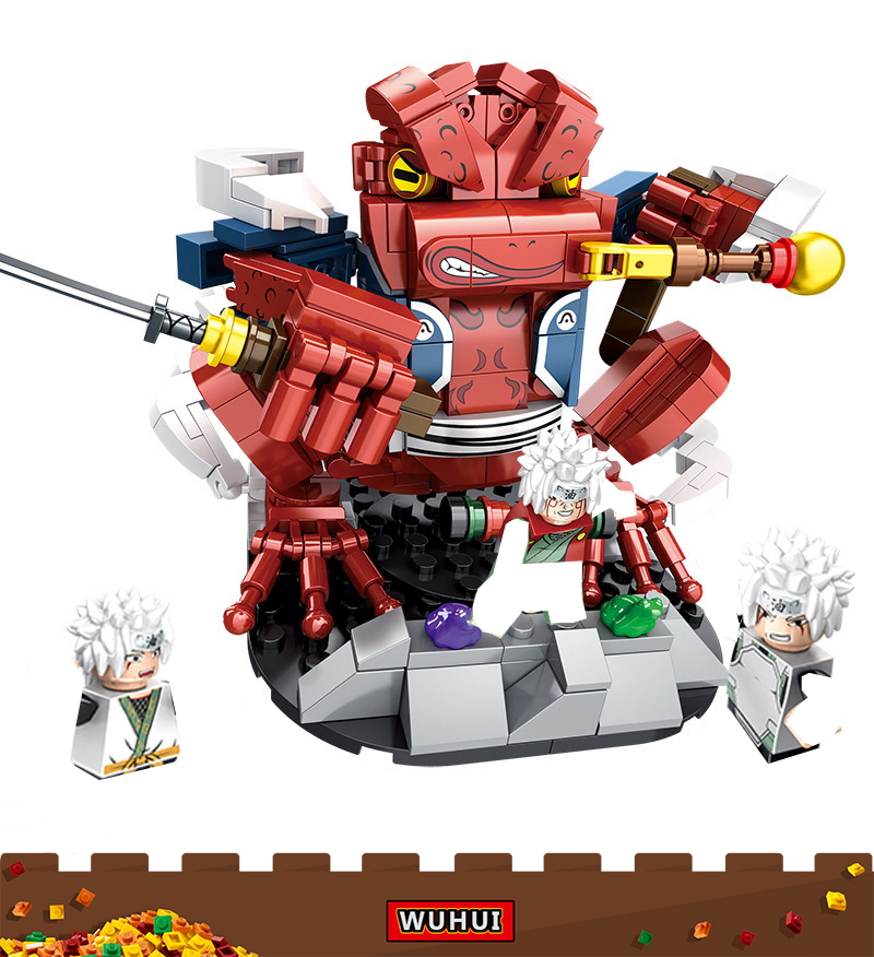 WUHUI Narutoed Cartoon Minifigures Toy Building Kit Toys Building Blocks Naruto Sasuke Boren Mizuki Payne Figures Toys Building Bricks for Preschool Children Ages 3+ Kids Toys Compatible with All Brands