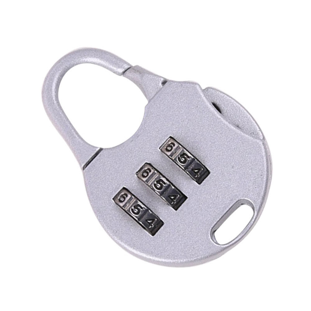 Farfi Khóa Mật Khẩu Kết Hợp Mã Số 3 Chữ Số Mini Khóa Móc Vali Túi Hành Lý Du Lịch