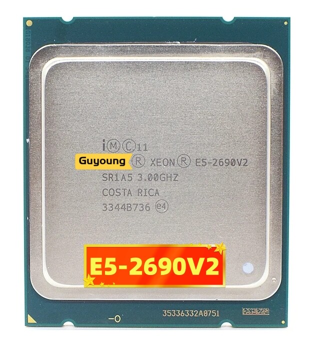 Xeon e5 2690 v2 e5-2690 v2 e5-2690v2 e5 2690v2 cpu processor sr1a5 3.0ghz 10 core 25mb socket lga 2011