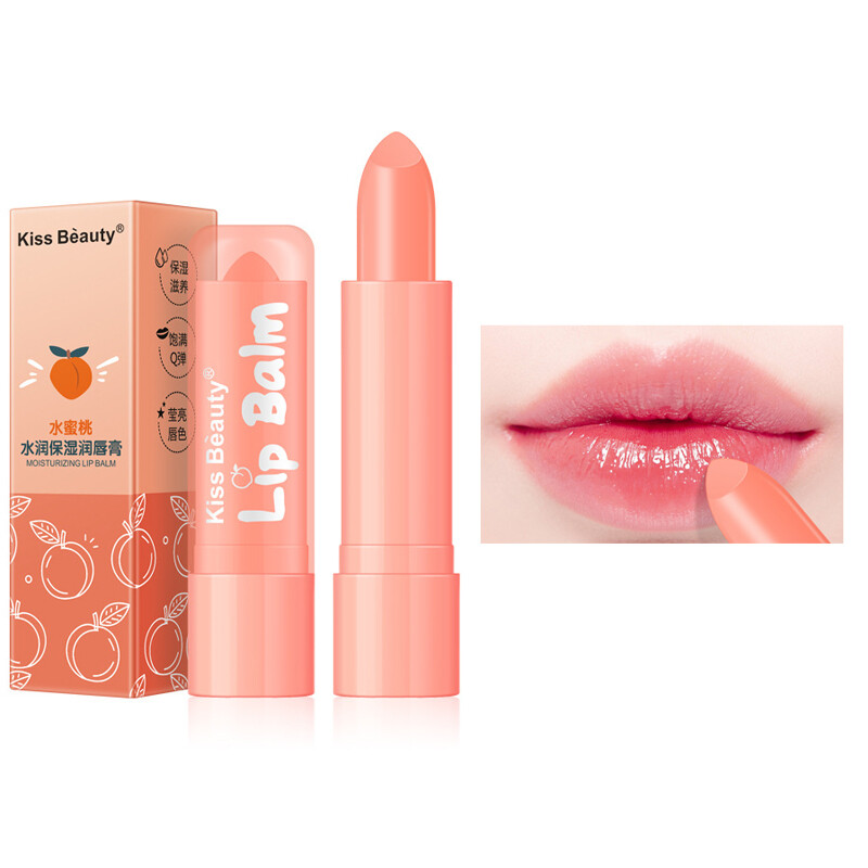 Peach Lip Balm Moisturizing Moisturizing Lip Anti-drying Lip Balm Care Lip Film
