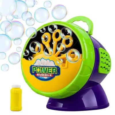 Creative Bubble Machine for KIDS Soap Bubbles Machines with Bubble Liquid for Parties Weddings Outdoor Indoor Game