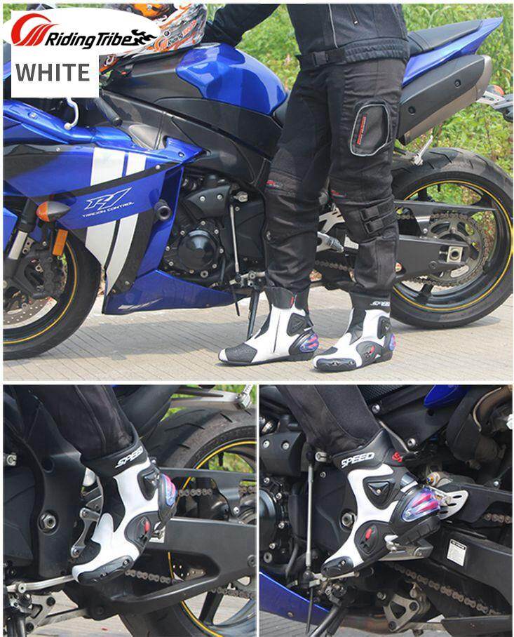 Motorcycle Boots Ankle Support Road Motorbike Shoes Street Riding Shoes For Street Bike Casual