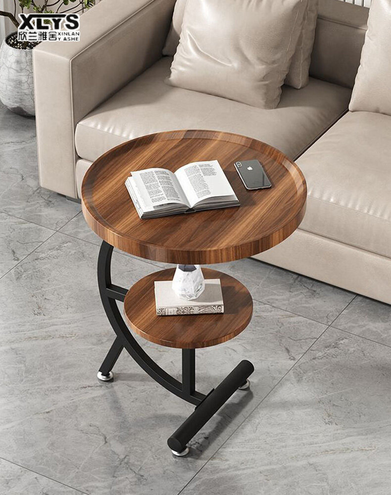 XINLANYASHE Snack side table, coffee table, sofa side table, bedside table, coffee table, reception table, multipurpose table, laptop table, sofa side table, bedside table Suitable for living room, side table, bedside table, Modern Luxury style, elegant a