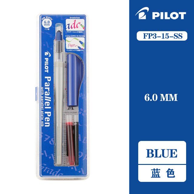 Pilot Parallel Pen Art Fountain Pen FP3-SS Special Font Writing Goethe Body Artwork Duckbill Parallel Pen