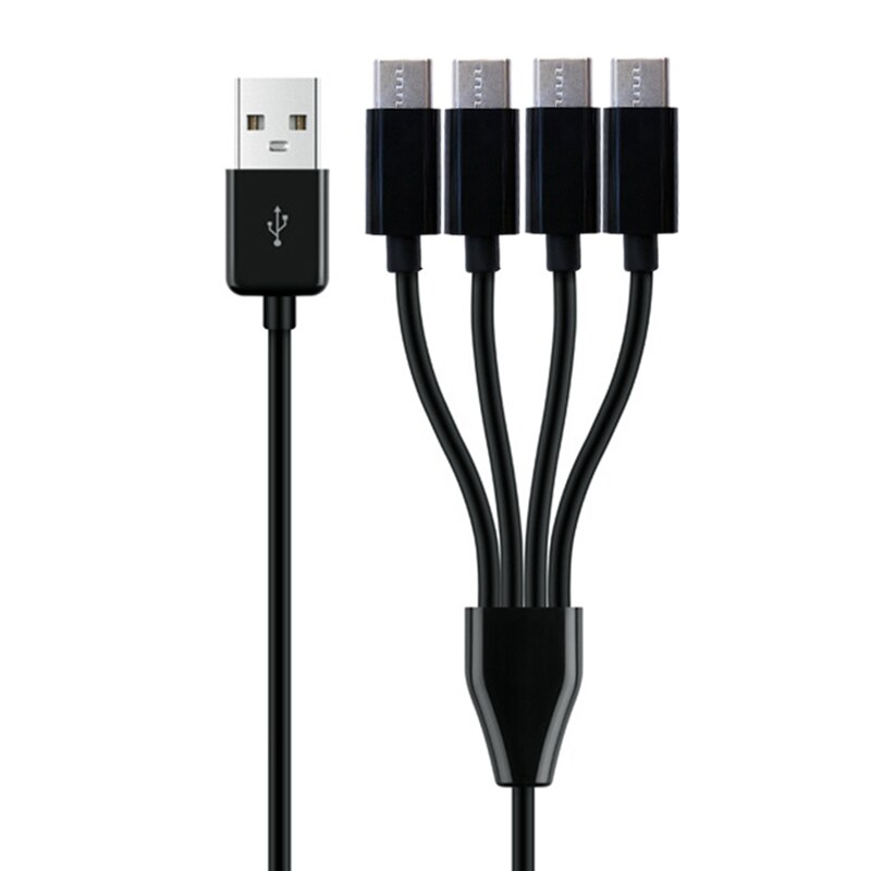 [HOT W] 0.5M 4 Port Type C USB C to USB Splitter Multiple Charging Cable For Smartphone Tablet