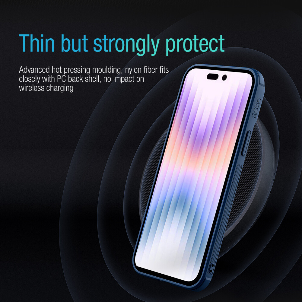 Nillkin Tectured's Case for iPhone 14 Pro Max iPhone 14 Max iPhone 14Pro 6.1'' 6.7'' Case TPU+PC Nylon Fiber Cover soft and hard combination Flexible soft Armor Back Cover