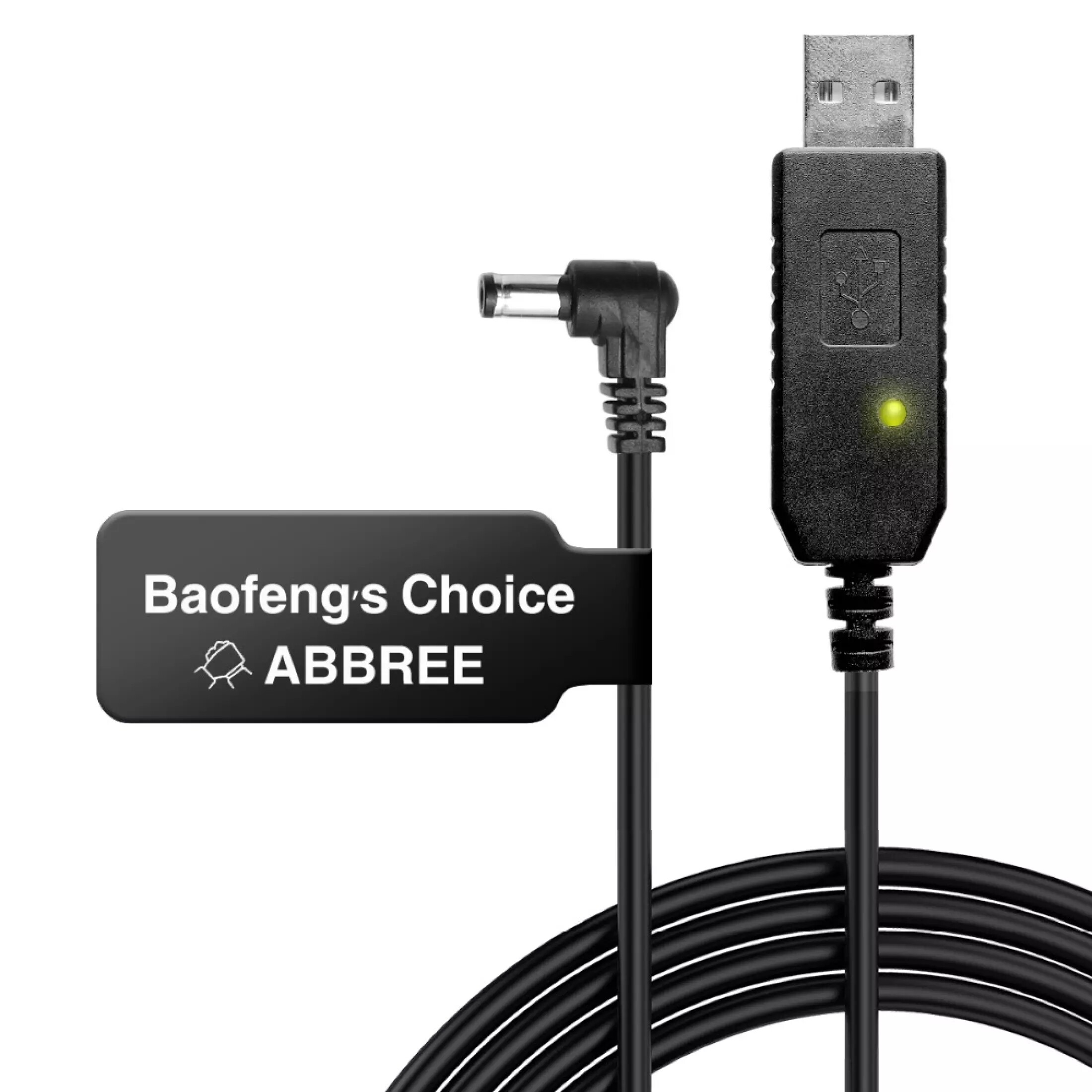 ABBREE 10V Output Car Charger Cable Line for Baofeng UV-5R UV-9R Plus Two Way Radio BF-F8HP UV-82 GT-3 Walkie Talkie 