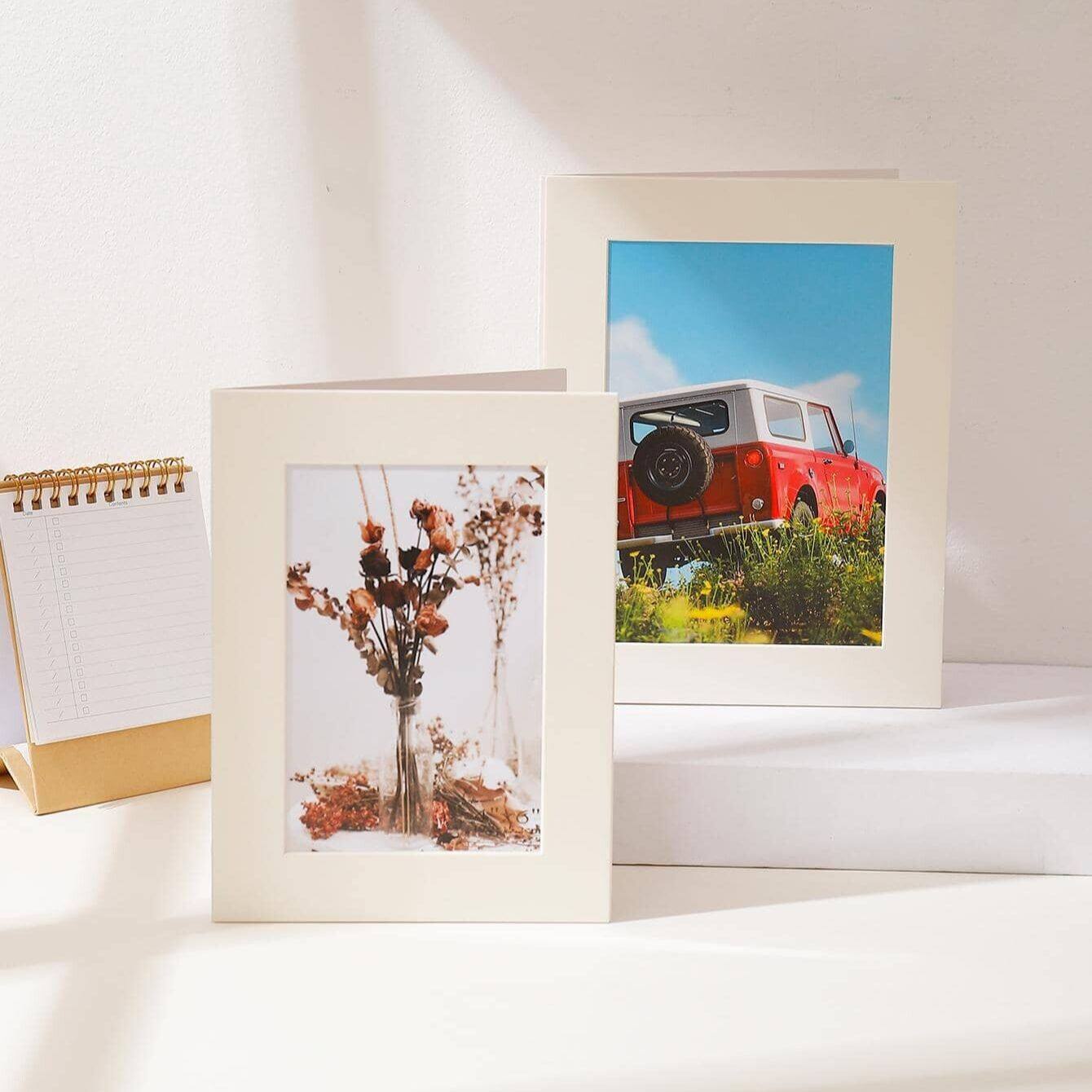 Khung ảnh bằng giấy đơn giản màu trơn cardstock khung ảnh 4R/5R