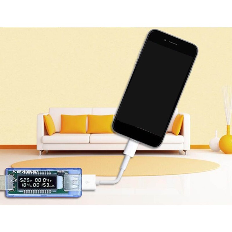USB Tester Voltage Current Meter Digital Capacity Battery Charge Power Voltmeter Ammeter Multimeter Power Off Auto Save