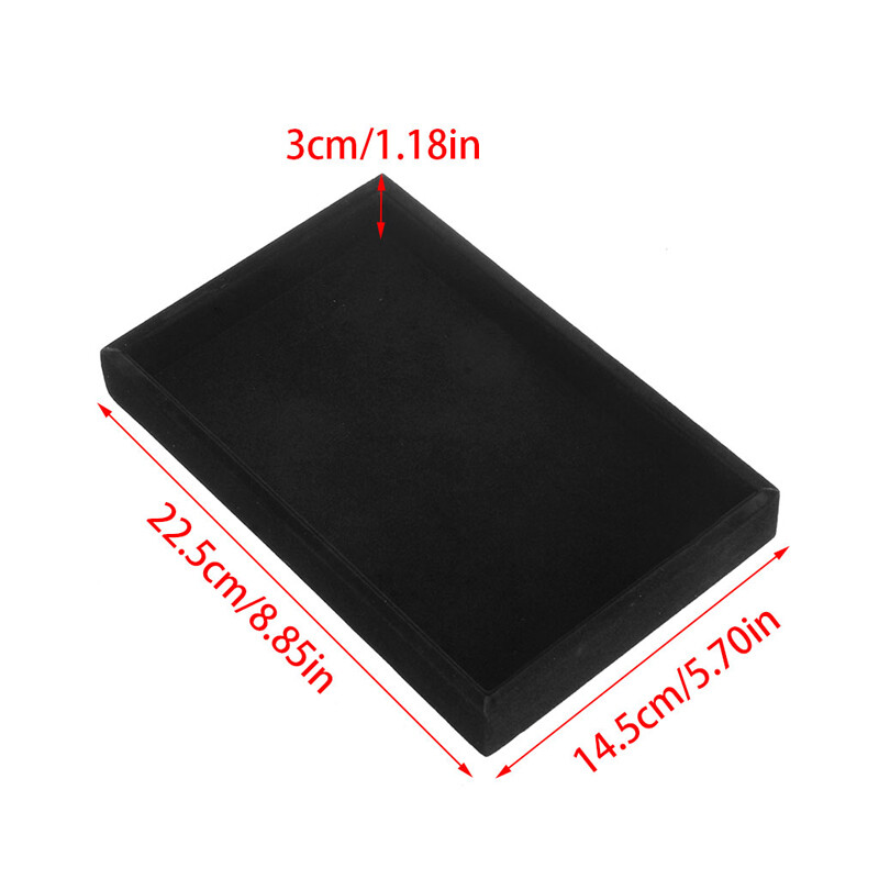 Stackable Jewelry Trays Inserts Velvet Catch All Jewelry Display Tray Case