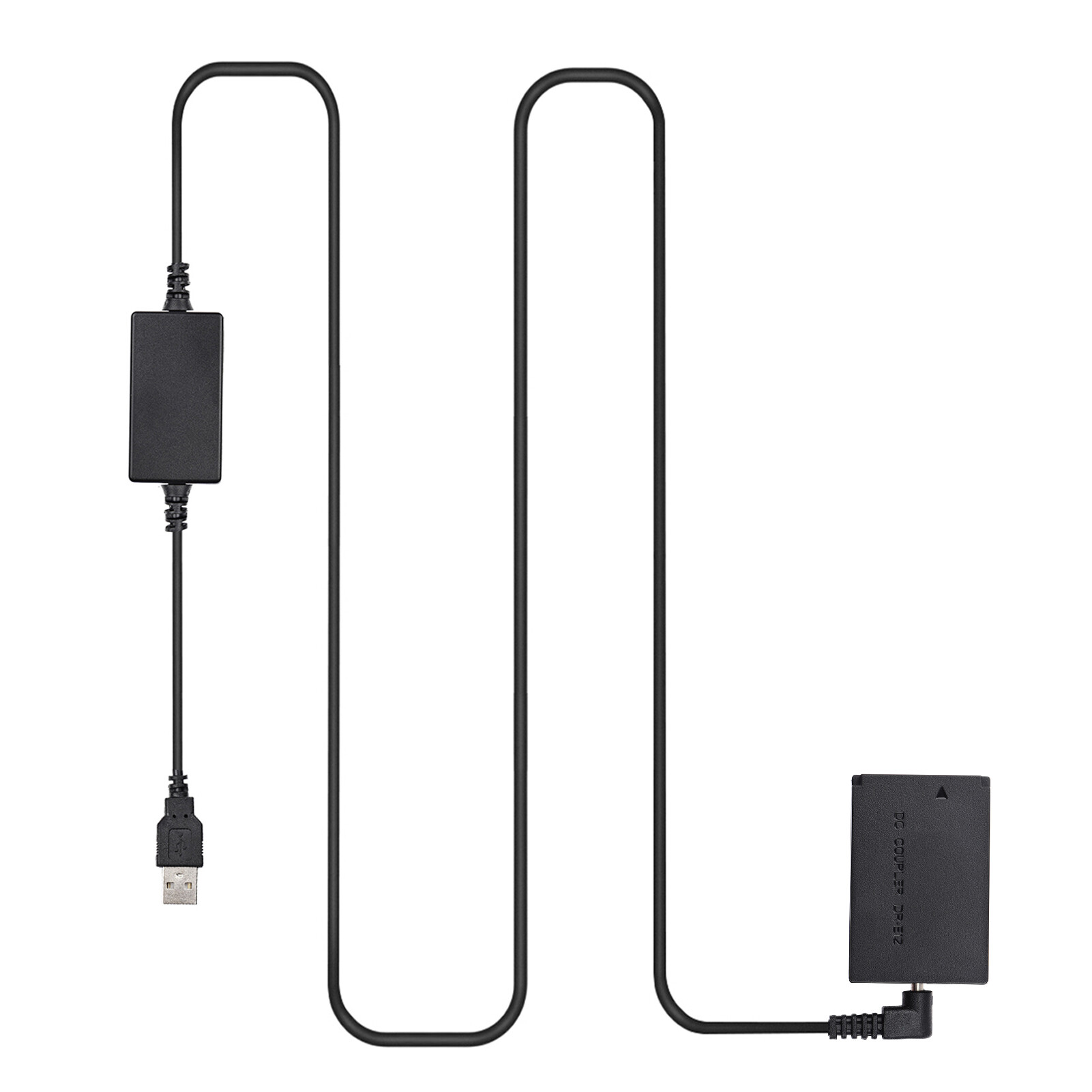 Andoer DR-E12 Bộ Nguồn USB Pin Giả Khớp Nối DC Thay Pin LP-E12 Với Bộ Chuyển Đổi USB DC Cáp Điện Đầu Vào USB Đơn Tương Thích Với Máy Ảnh Canon EOS M M2 M10 M50 M100 M200
