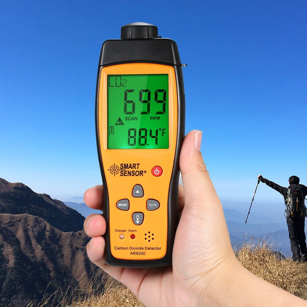 CO2 Meter Tester Gas Detector Carbon Dioxide Detector Indoor Air ...