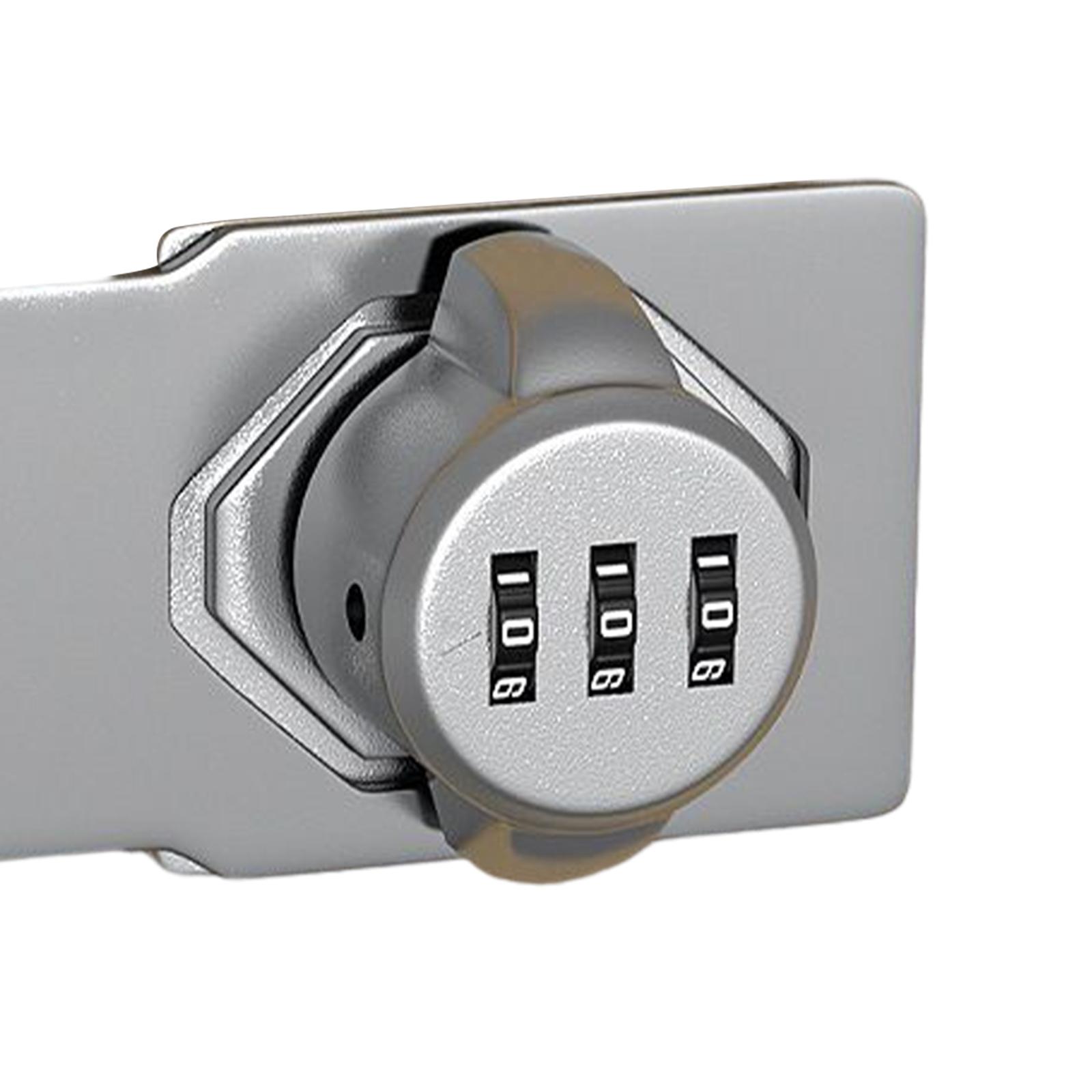 Serbery Mechanical Password Lock Mechanical, Sliding Buckle Cabinet Password Slide Latch Lock for Garage Small Doors Pet Doors