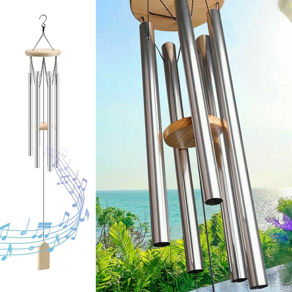 Large Tubes Outdoor Wind Chimes Garden Gift Deep Tone Chapel Bells Decor Garden Outdoor Decor Deep Large Chimes