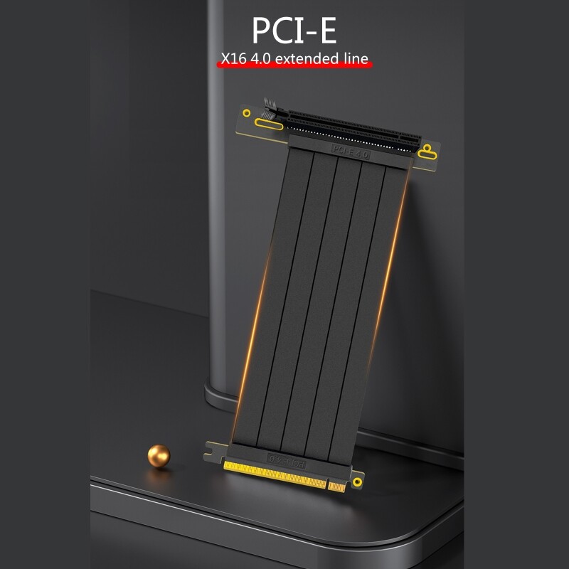 กราฟิกการ์ดพีซีความเร็วสูง PCI สำหรับ Express Connector Cable Riser การ์ด PCI-E 4.0 X16 พอร์ตขยายสายเคเบิลแบบยืดหยุ่น Adap