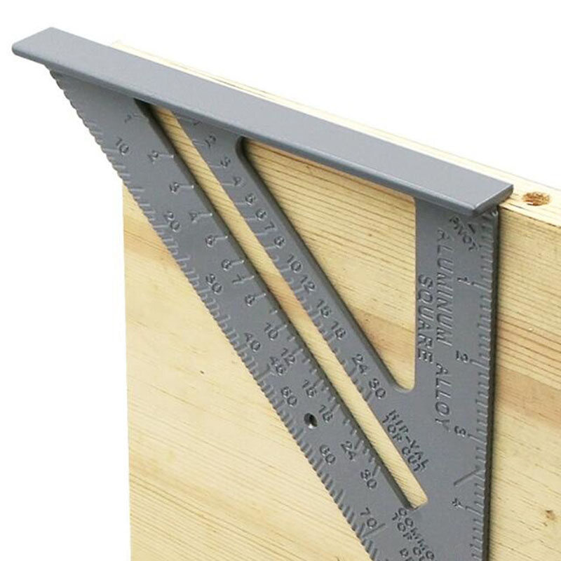 90 Degree Thickened Square Aluminum Alloy Carpentry Measurement Square Square 45 Degree Square Ruler for Teaching Tailor