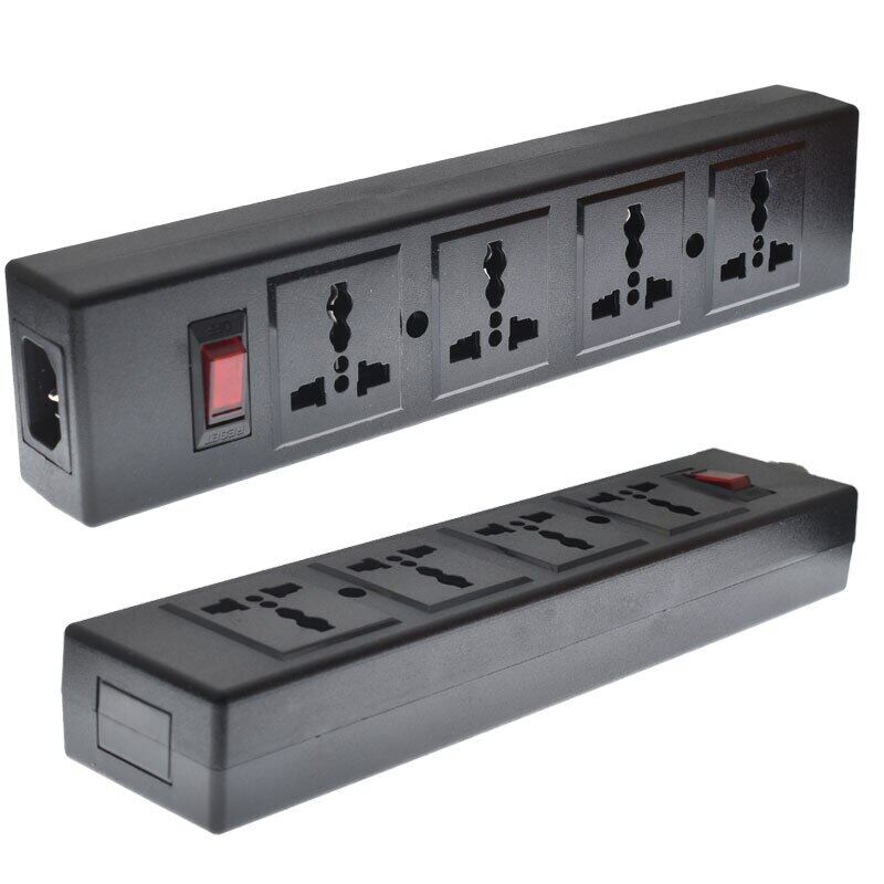 4 cách PDU ổ điện Nhiều lỗ ổ cắm đa năng mở rộng dải với bảo vệ quá tải 4 cổng cắm điện ổ cắm công tắc ngắt