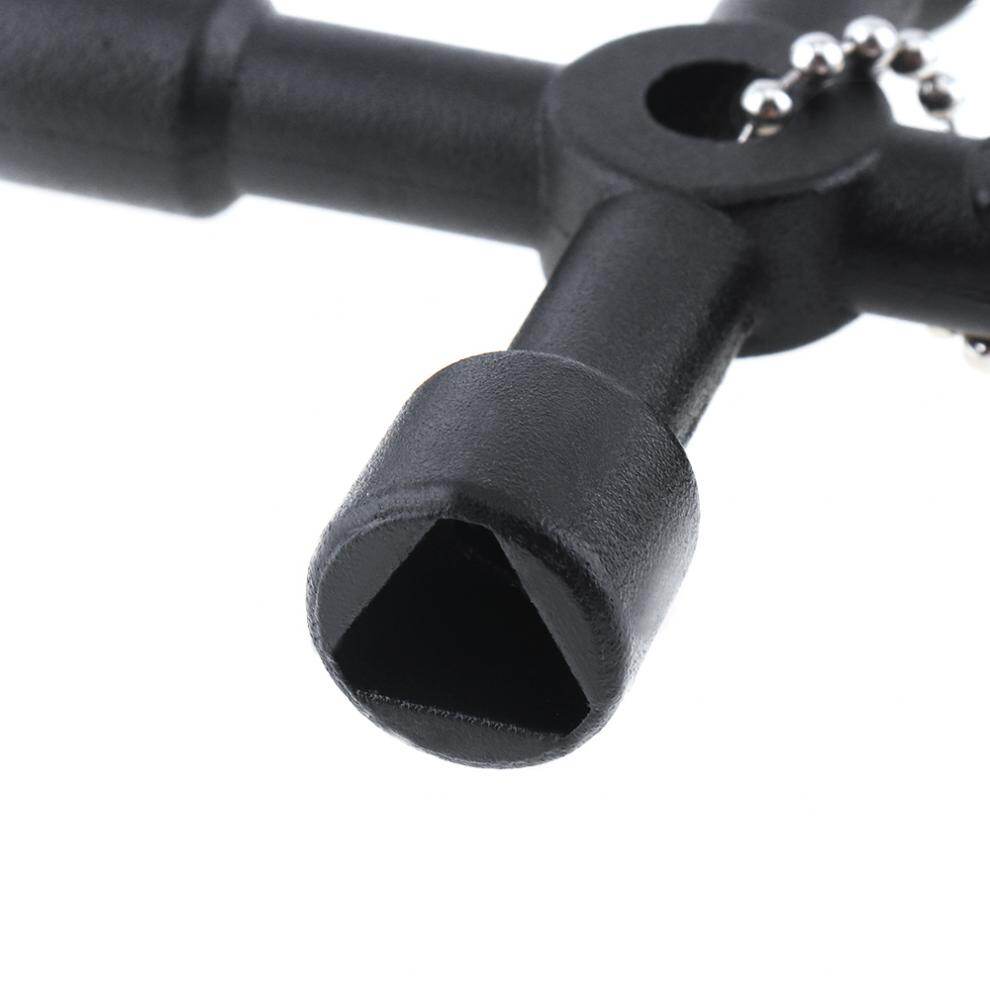 ChgImposs Multi-function 4 In 1 Key Wrench Cross Triangle Plumber for Cabinet Train Elevator