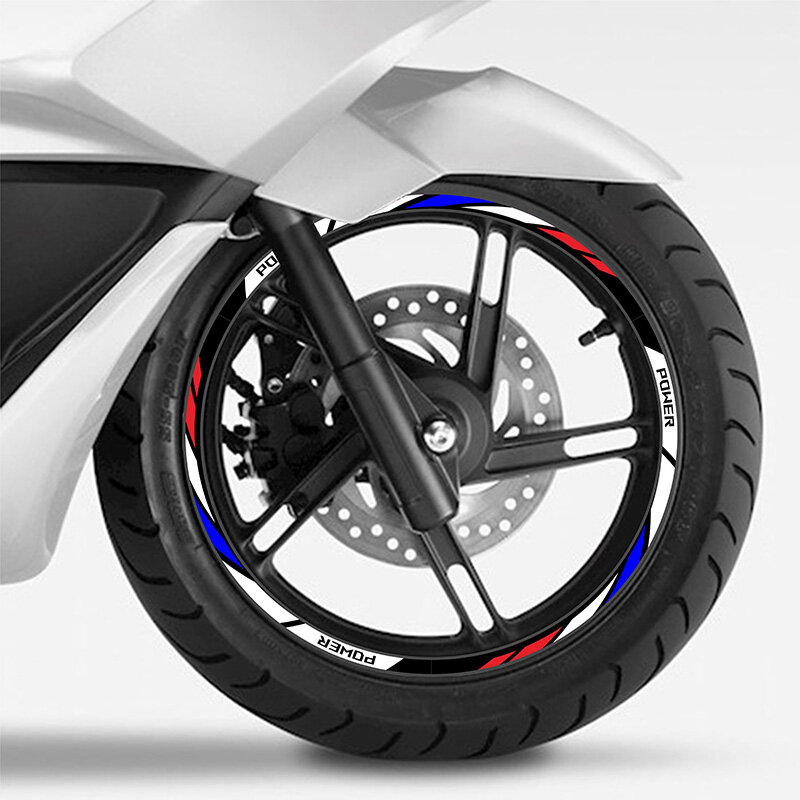 10" 12" 14"Wheel Strips Motorcycle Wheel Tire Stickers Car Reflective Rim Tape Motorbike Bicycle Decals for Honda KTM YAMAHA