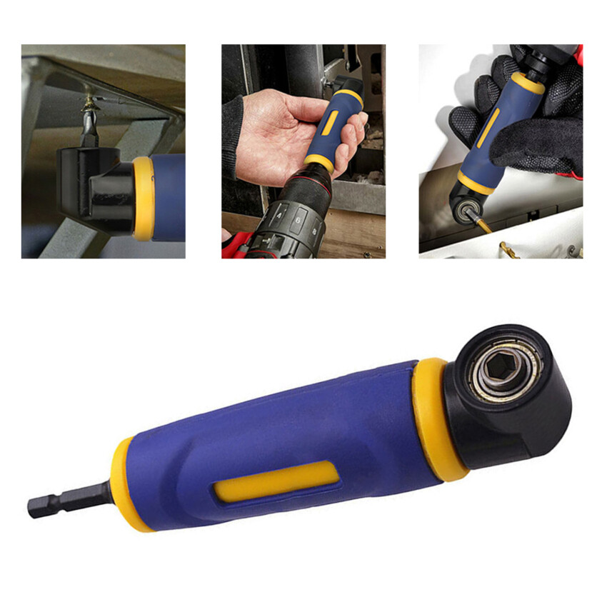 Lock Easy Release Angle Adapter Screwdriver Accessory Bits Universal Electric Drill Corner 90 Degree Tool Chuck Extension