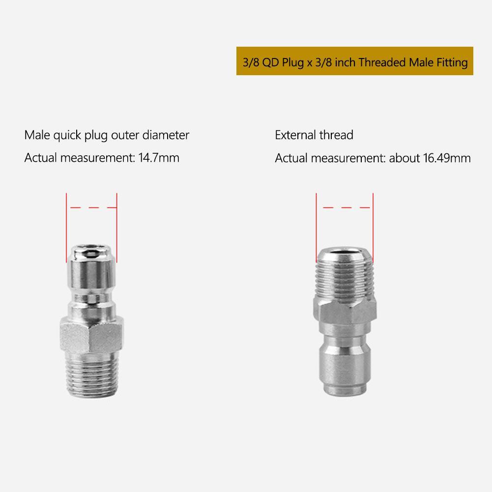 Năm 3/8 Kết Nối Nhanh Lắp Áp Lực Khớp Nối Kết Nối Bộ Adapter