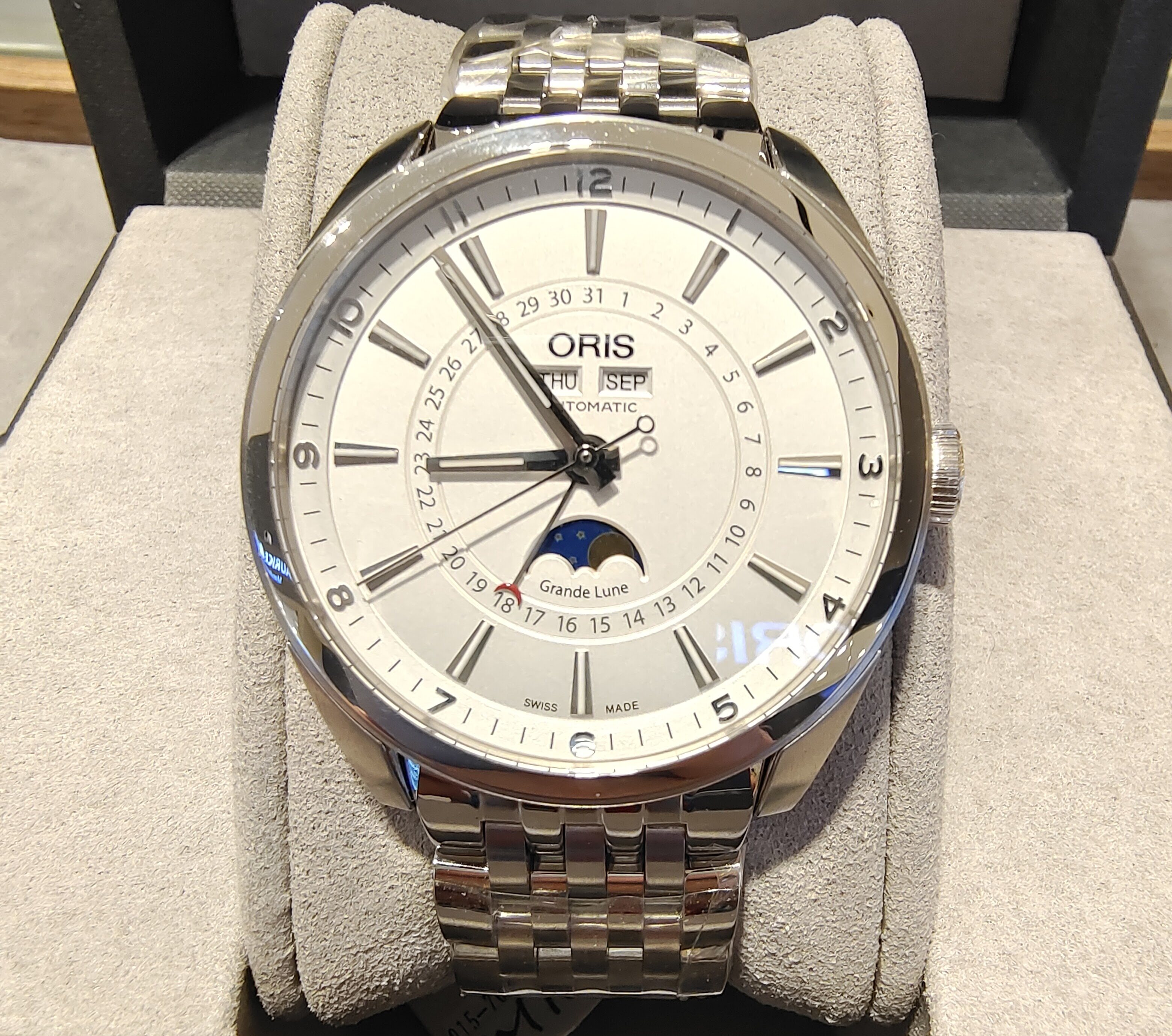 oris artix complication moonphase automatic watch