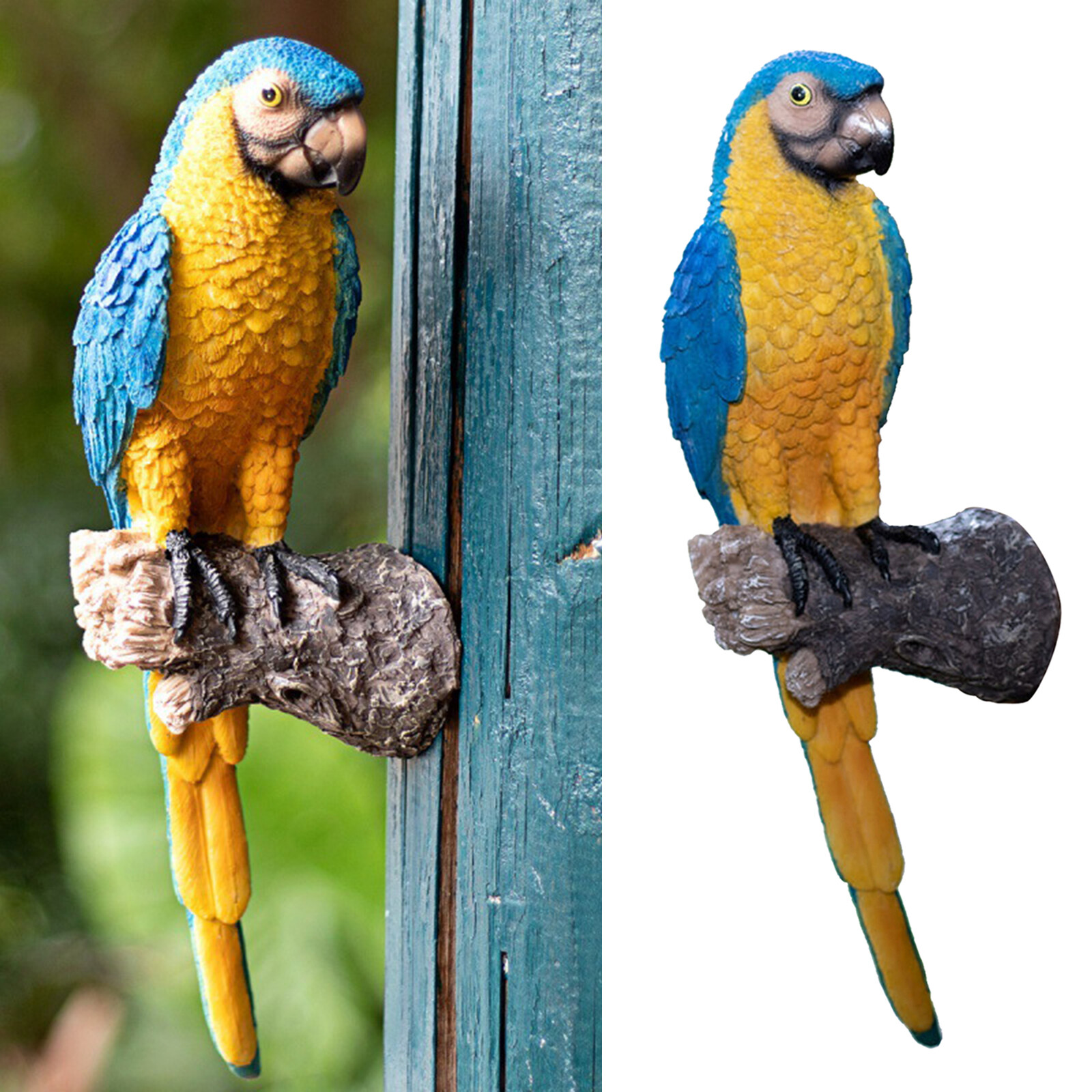Blesiya Tượng Vẹt Vườn Bằng Nhựa Mô Phỏng, Sân Sau Macaws Bãi Cỏ Trang Trí Tường Hình Chim