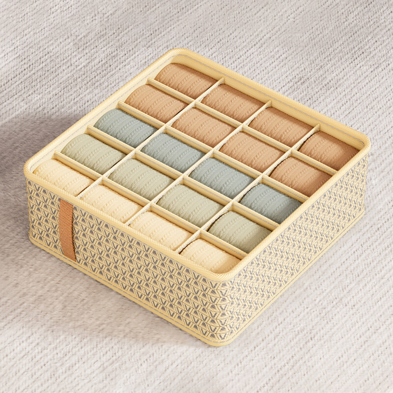 Loozykit Divider Storage Box Panty / Socks / Bra Storage Box Underwear Organizer Drawer