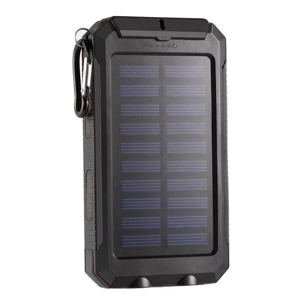 Dual USB DIY Solar Power Bank Case Kits Battery Charger External Box Flashlight