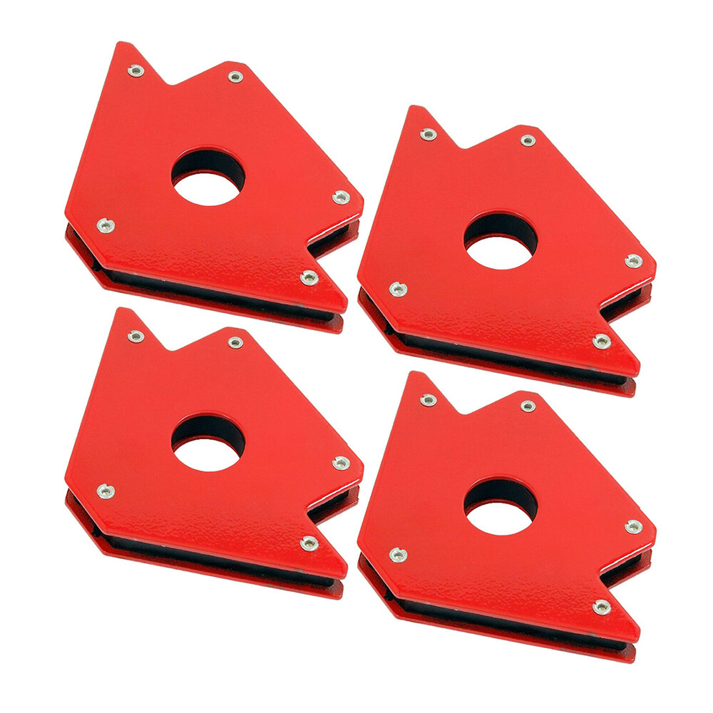 4Pcs/Set 50lb Magnetic Welding Holders Magnet Arrows 3 Angles Hold Solder