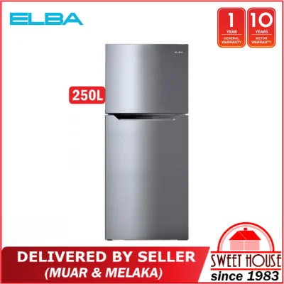 [DELIVERED BY SELLER] 2021* Elba Fridge 2 Door Refrigerator - Silver (250L) ER-G2521(SV) PETI SEJUK PETI AIS
