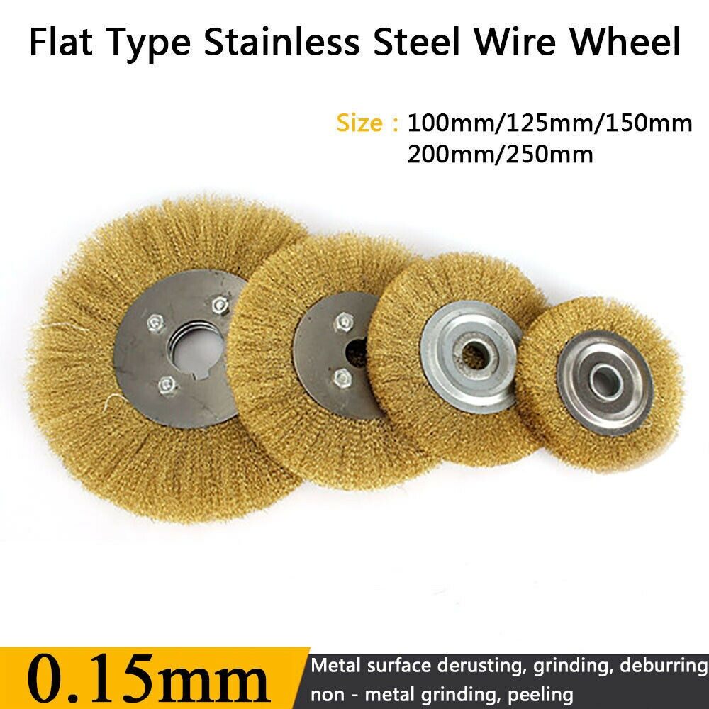 Copper Wire Wheel Soft Brass Brush For Bench Grinder Metal Polishing