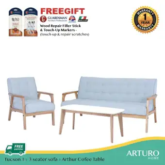 Arturo Tyson 1 3 Seater Sofa Coffee Table Set Free